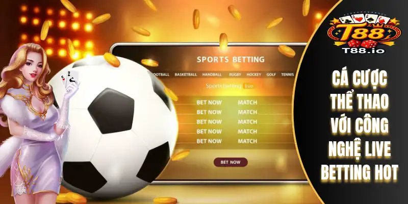 T88 29 Cá cược thể thao với công nghệ live betting hot