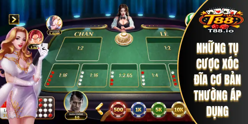 Xóc Đĩa T88 2 Số đồng xu được dùng khi xóc đĩa trực tuyến